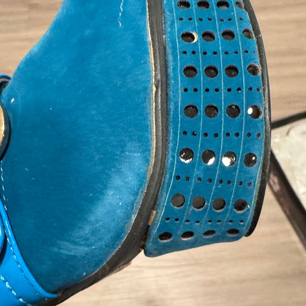 Source Unknown Teal and Blue Heels - image 7